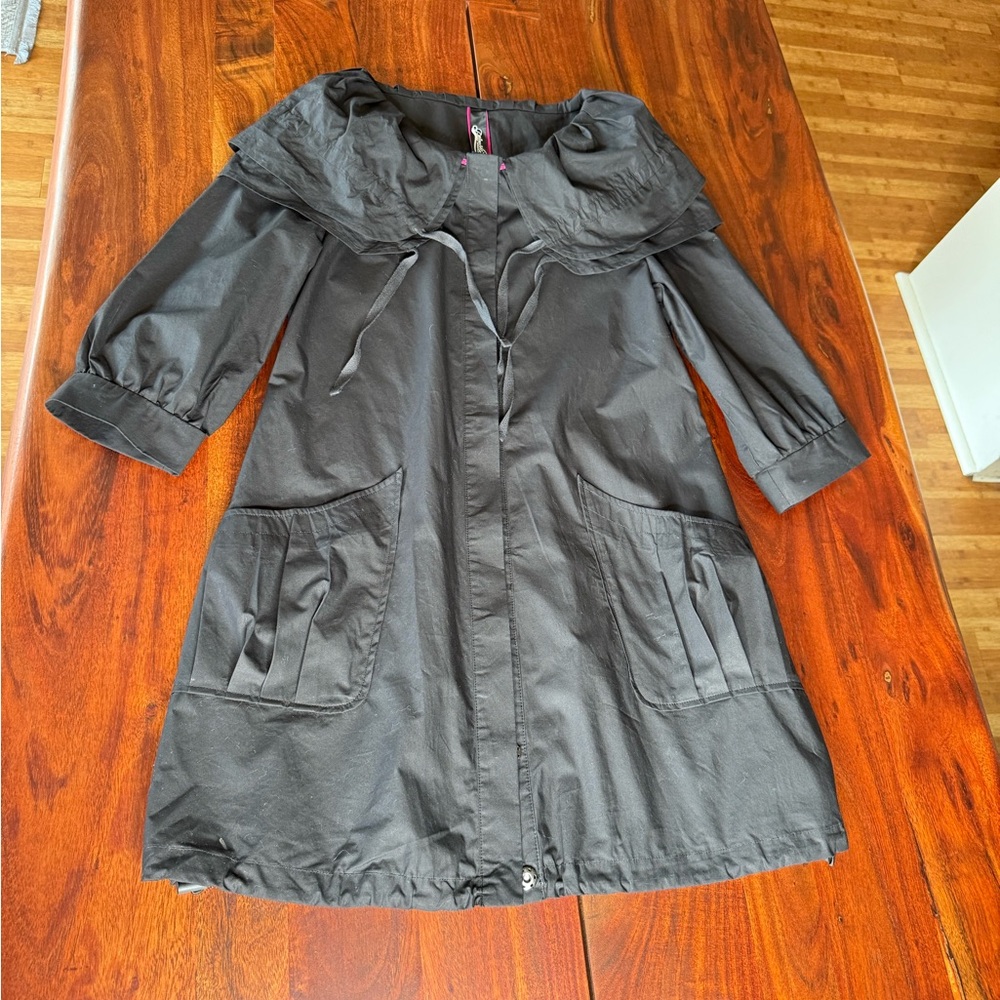 Priorities Elegant Black Women's Lightweight Jacket Dress Size Medium Goth